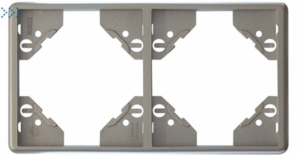 Вертикальная двойная рамка, серебро (50922 TPR) Вертикальная двойная рамка, серебро (50922 TPR)